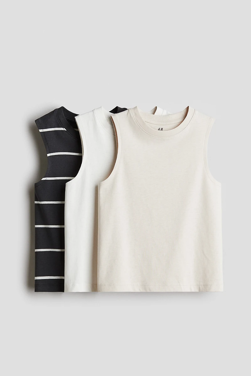 3-Pack Cotton Jersey Tank Tops
