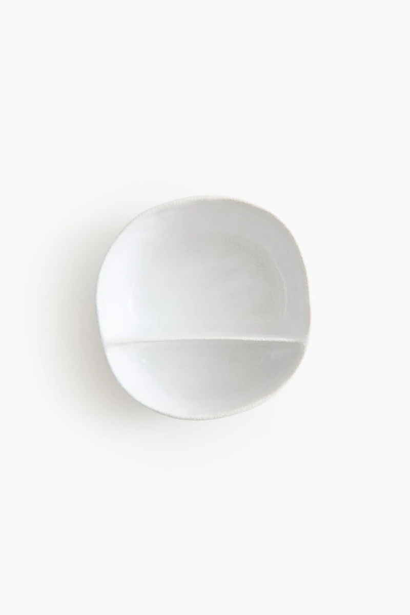 Irregular-Shaped Stoneware Serving Bowl