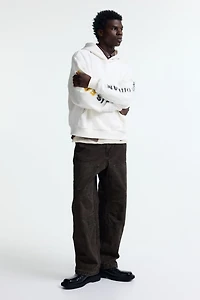 Oversized-Fit Printed Hoodie