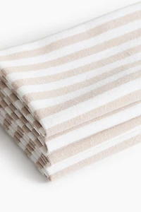 Lot de 4 serviettes table en coton