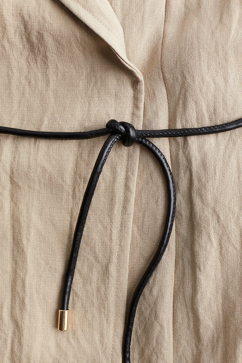 Tie-belt Jacket Dress