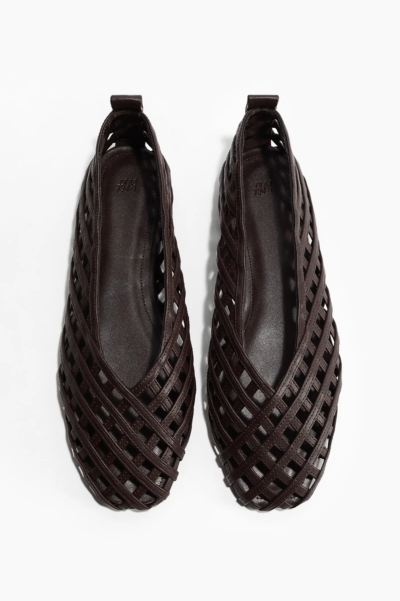 Braided-Look Ballet Flats