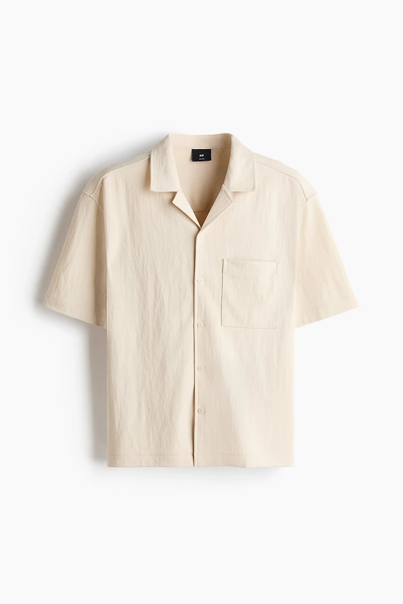 Chemise décontractée à col cubain