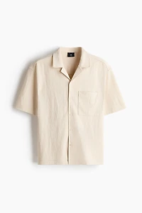 Chemise décontractée à col cubain