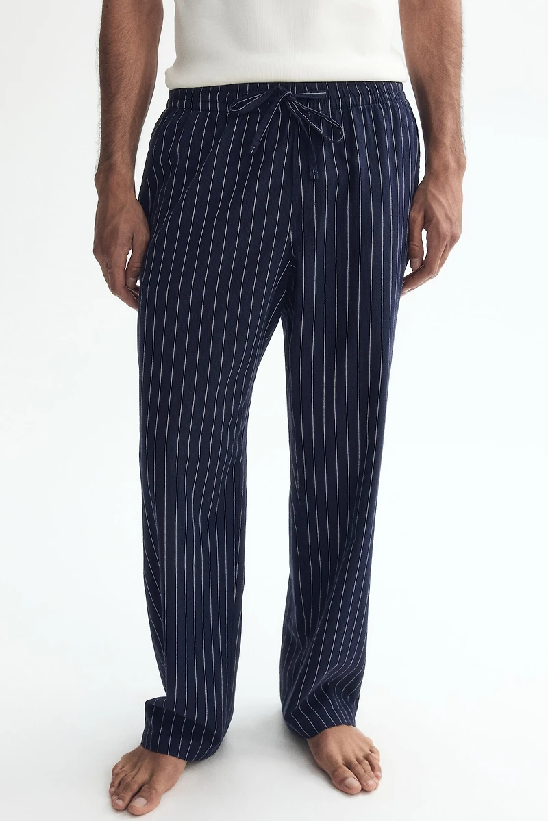 Relaxed-Fit Linen-Blend Pants