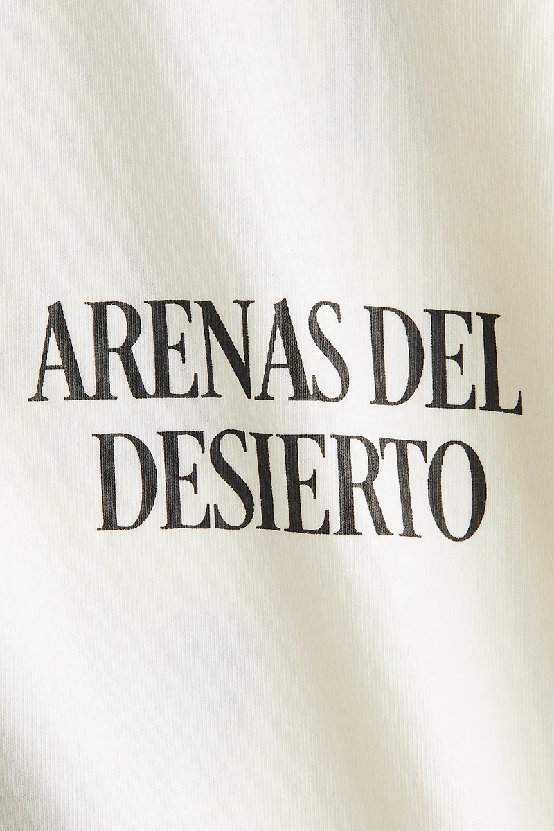 Oversized T-Shirt with Printed Motif