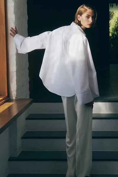 Wide-Leg Dress Pants