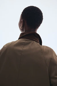 Veste à col en velours côtelé