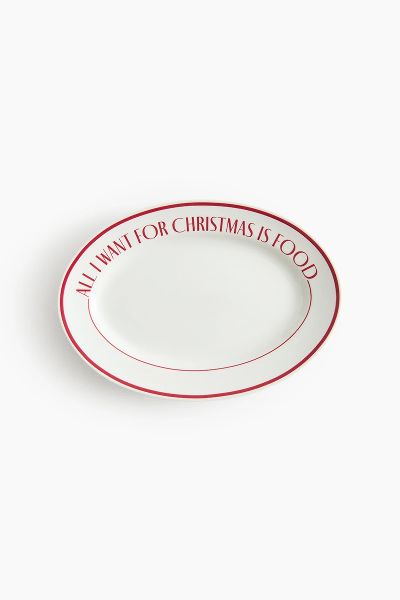 Assiette de service en porcelaine