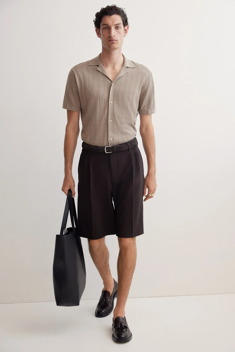 Regular-Fit Linen-Blend Resort Shirt