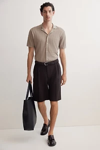 Regular-Fit Linen-Blend Resort Shirt