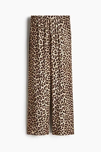 Wide-cut Pull-on Pants