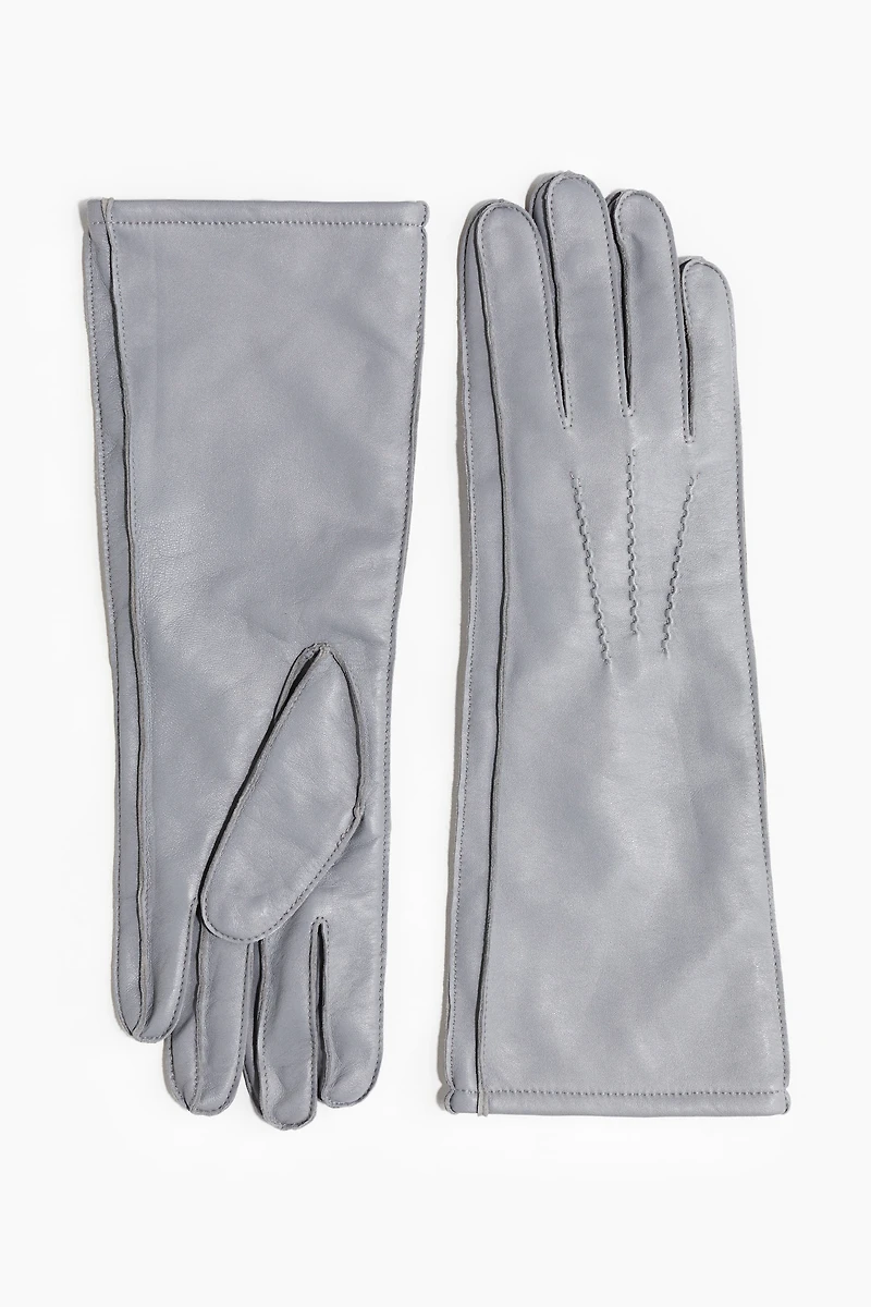 Long Leather Gloves