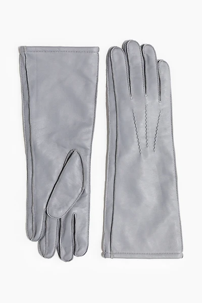Long Leather Gloves