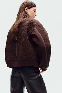 Quilted Bomber Jacket