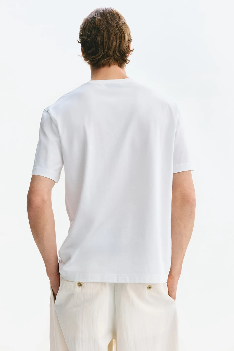T-shirt classique en coton pima