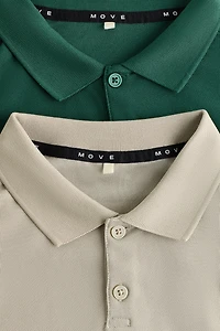 2-Pack Regular-Fit Sports Polo Shirts