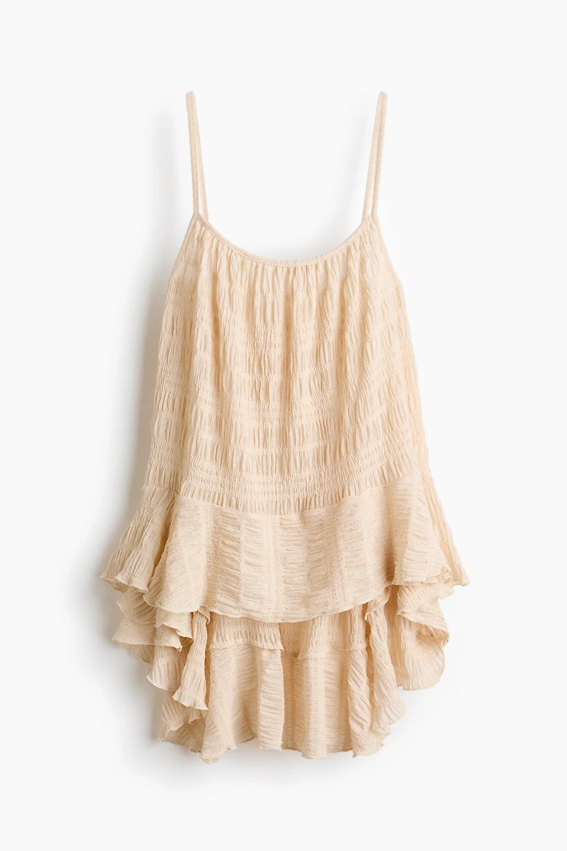Flounced Smocked Top
