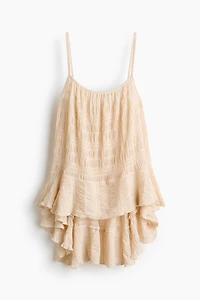 Flounced Smocked Top
