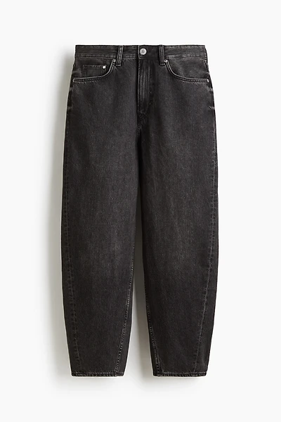Barrel-Leg Loose-Fit Jeans