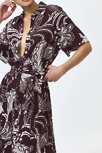 Tie-belt Shirt Dress