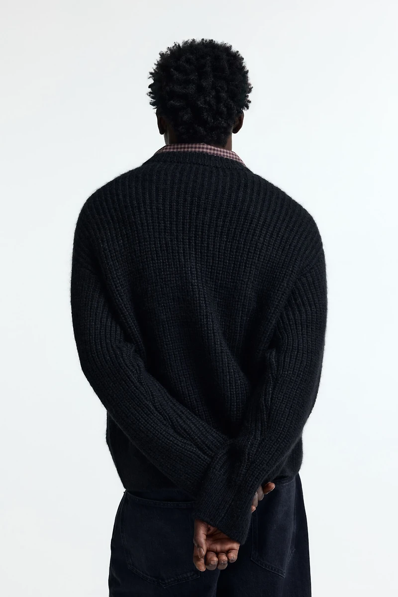 Chandail ample en tricot côtelé