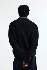 Chandail ample en tricot côtelé