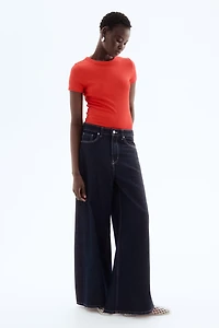 Ribbed Modal-blend T-shirt