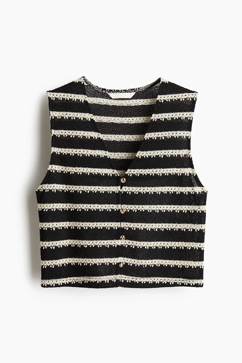 Textured Jersey Vest