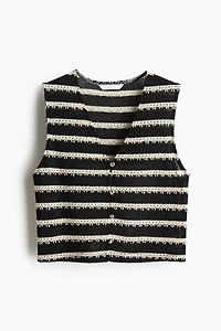 Textured Jersey Vest
