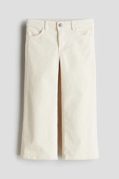 Pantalon large en velours côtelé