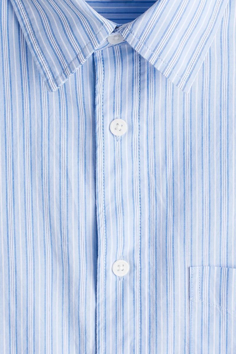 Chemise ample en popeline