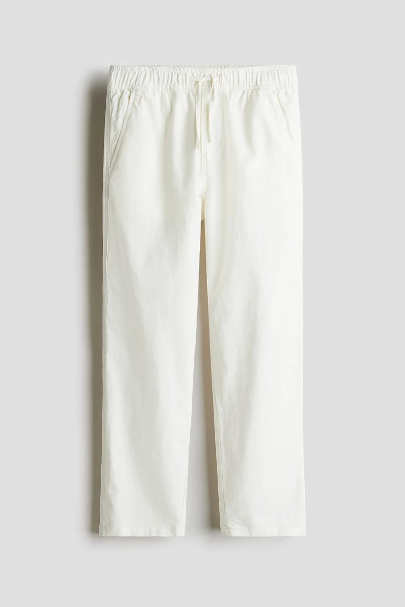 Linen-Blend Pants