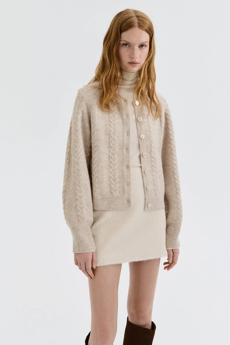 Cable-Knit Cardigan