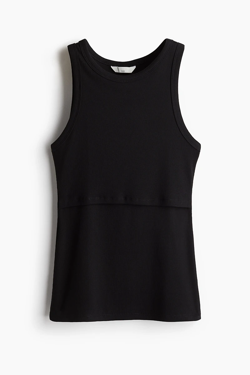 MAMA Ribbed Nursing Tank Top