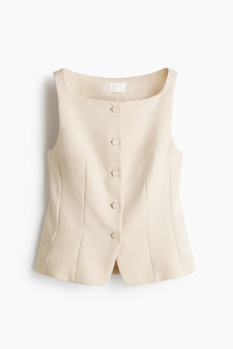 Gilet sans manches ajusté