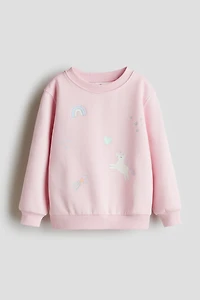 Chandail imprimé avec intérieur brossé