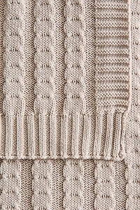 Cable-Knit Baby Blanket