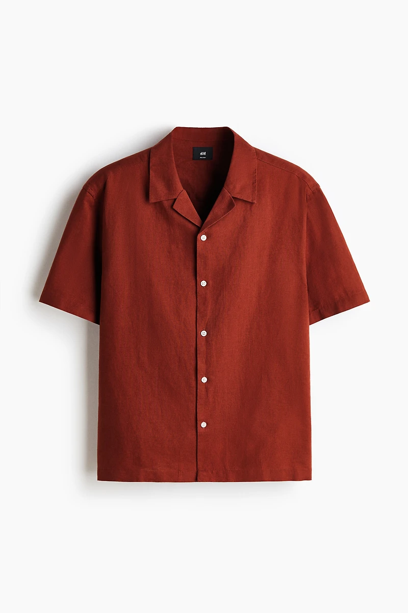 Relaxed-Fit Linen-Blend Resort Shirt