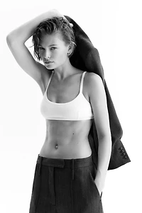 Soft Ribbed Cotton Bra