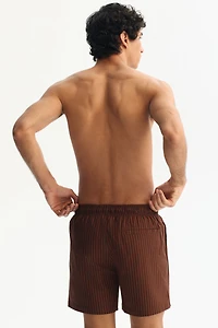 Seersucker swim shorts