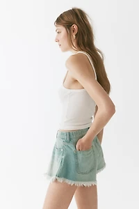 Frayed Denim Shorts