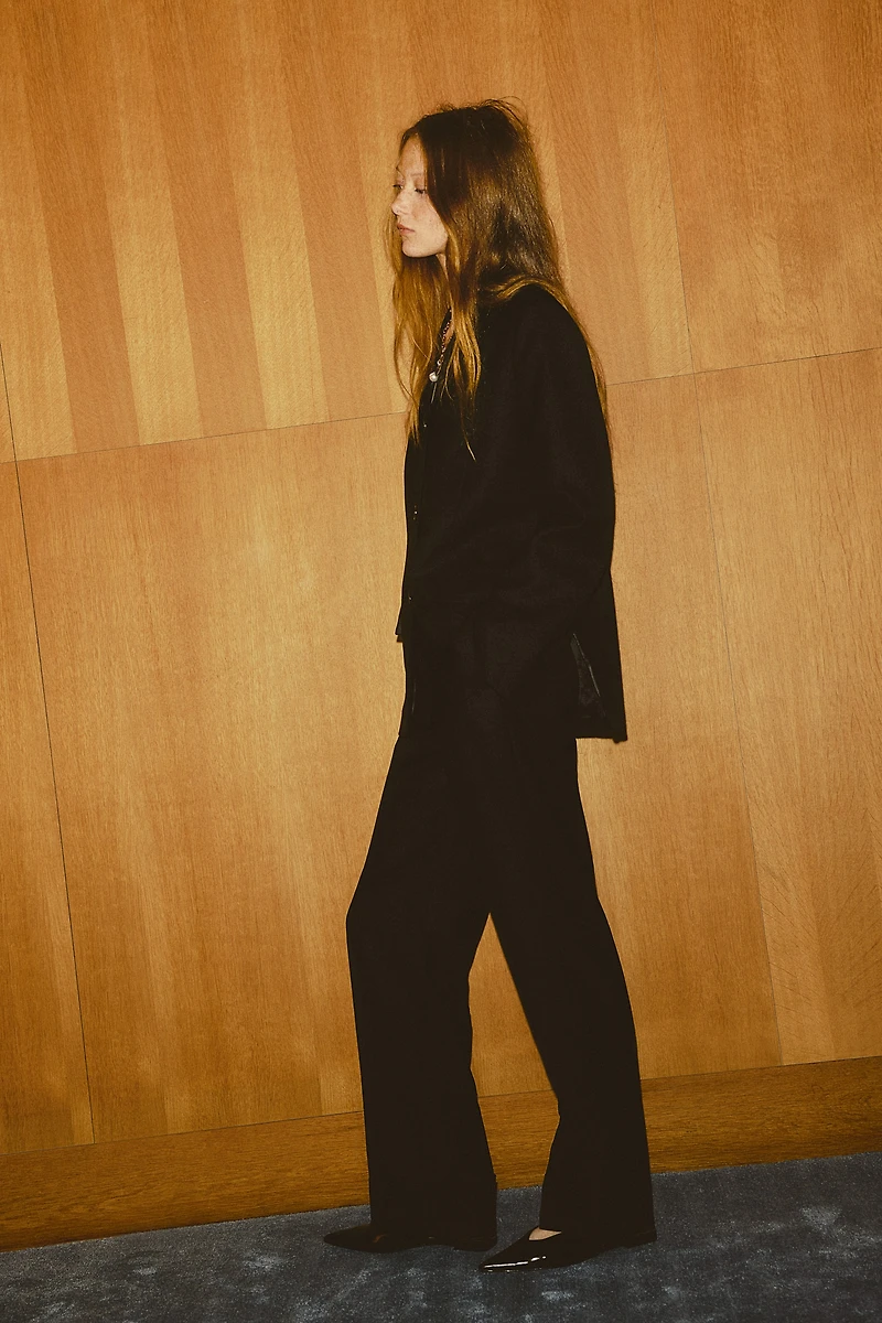 Wool-Blend Dress Pants