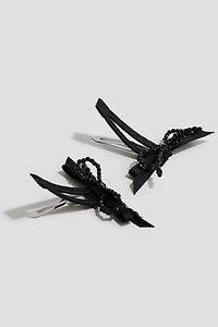2-Pack Embellished Hair Clips