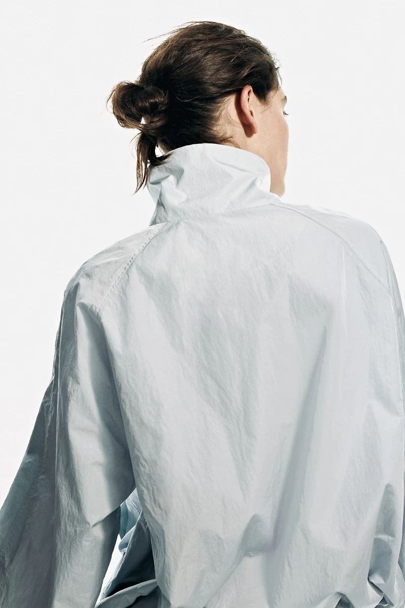 Oversized Bubble-Hem Jacket