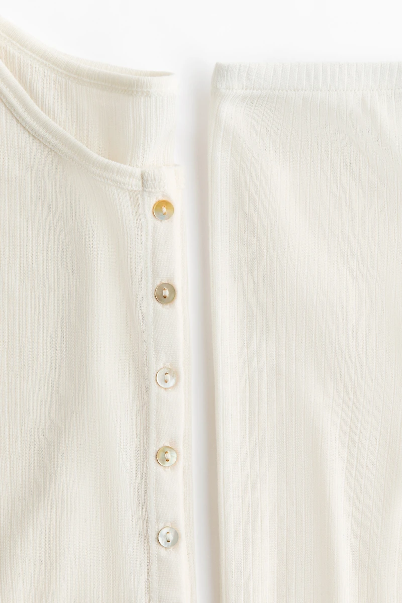 Ribbed Jersey Pajamas