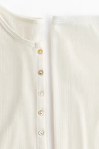 Ribbed Jersey Pajamas