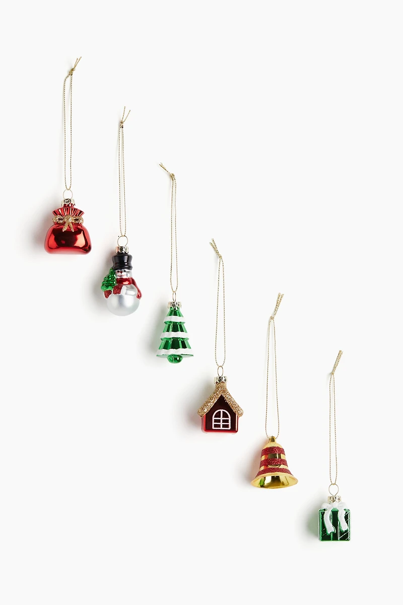 Lot de 6 décorations de Noël