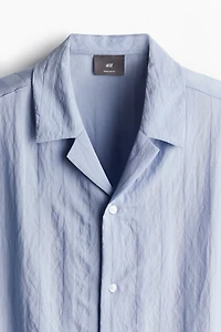 Regular Fit Textured-weave Resort Shirt