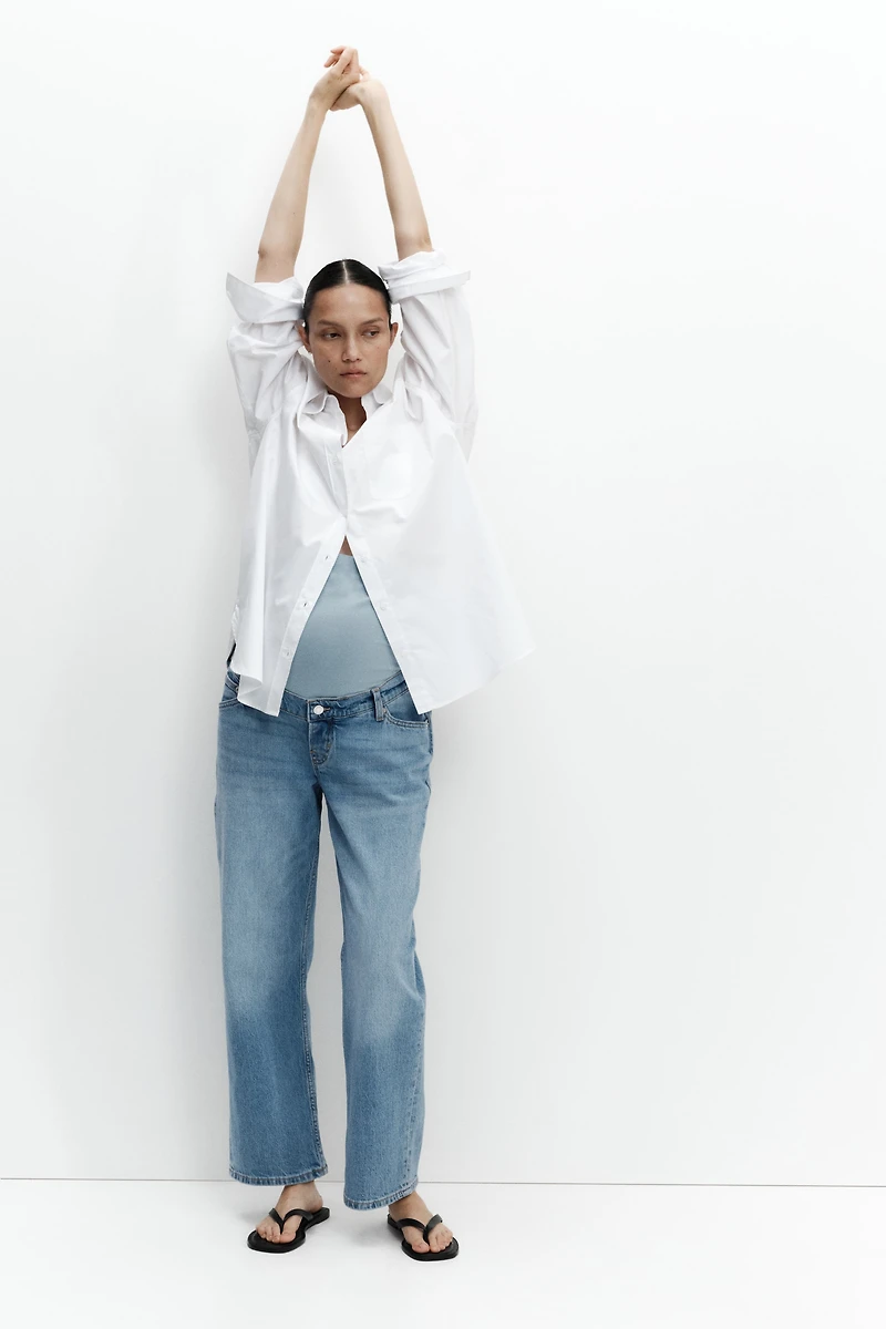 MAMA Straight Ankle Jeans